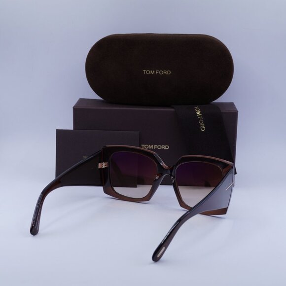 Tom Ford Jacquetta FT0921 48G Square Sunglasses - Brown - Picture 5 of 9